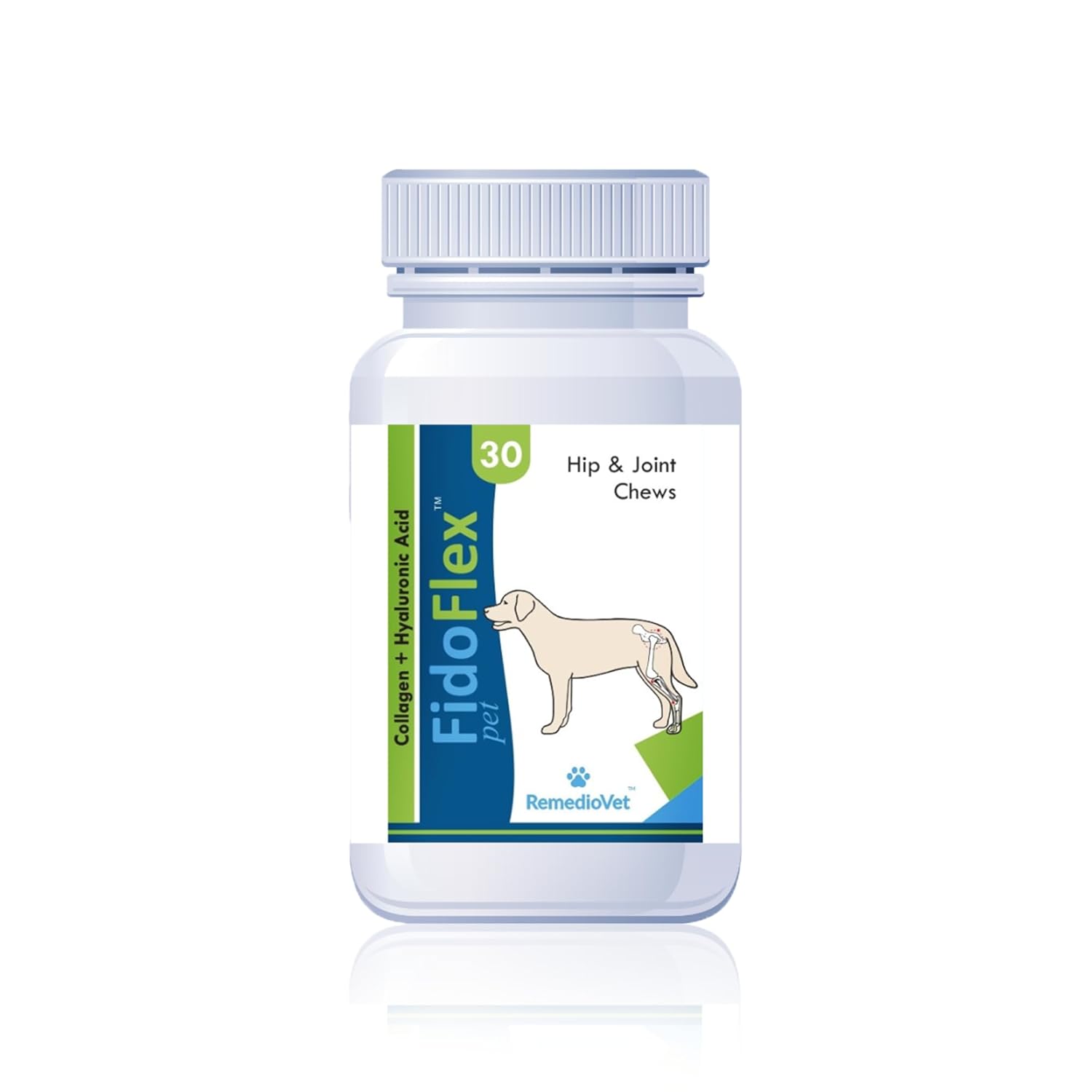 Fidoflex Joint Support Chews for Dogs – 30 Chews | Glucosamine Blend for Arthritis, Hip Dysplasia, Mobility | Vet-Formulated for Large & Aging Breeds
