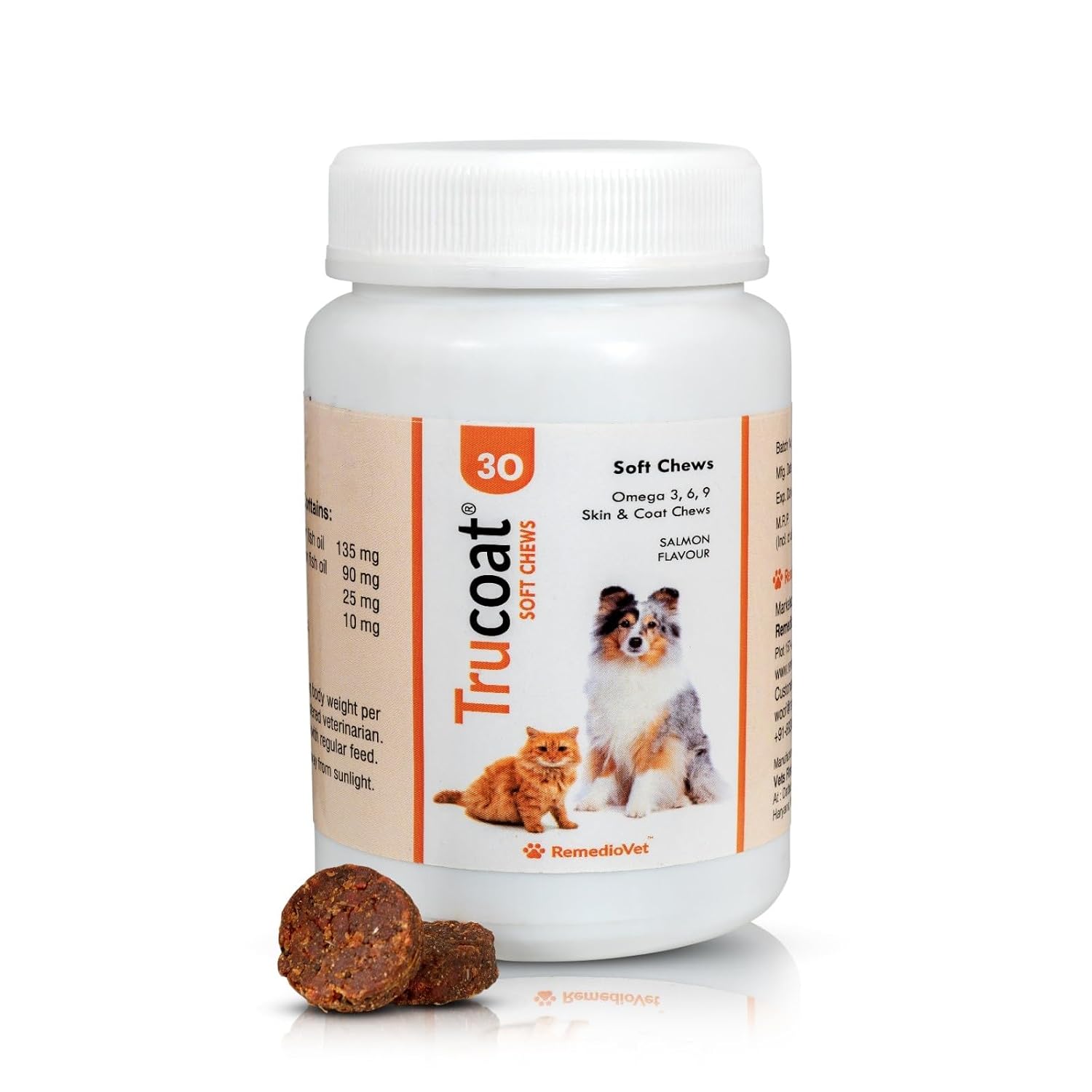 Trucoat Skin & Coat Chews & Skin & Coat Gravy Combo for Dogs | Omega 3-6-9, Salmon Oil & Fish Oil for Healthy Skin & Shiny Coat | Supports Itching, Shedding & Dryness | Tasty Daily Skin & Coat Care