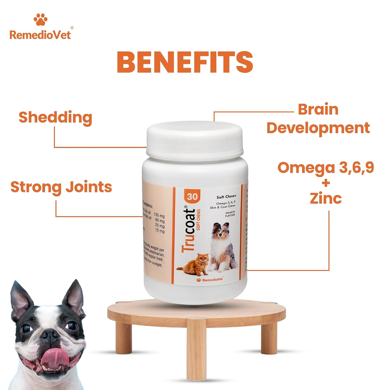 Trucoat Skin & Coat Chews & Skin & Coat Gravy Combo for Dogs | Omega 3-6-9, Salmon Oil & Fish Oil for Healthy Skin & Shiny Coat | Supports Itching, Shedding & Dryness | Tasty Daily Skin & Coat Care