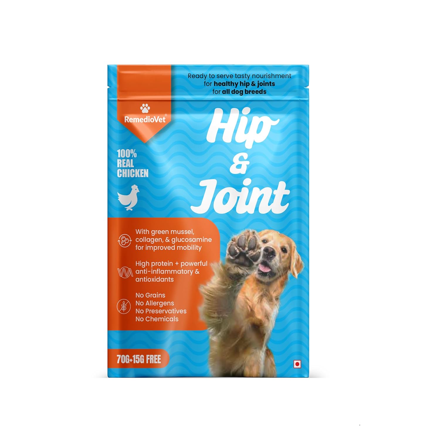 Hip & Joint Gravy for Dogs – 10 x 85g Pack | Wet Supplement with Glucosamine & Chondroitin | Supports Mobility & Flexibility in Senior & Active Dogs