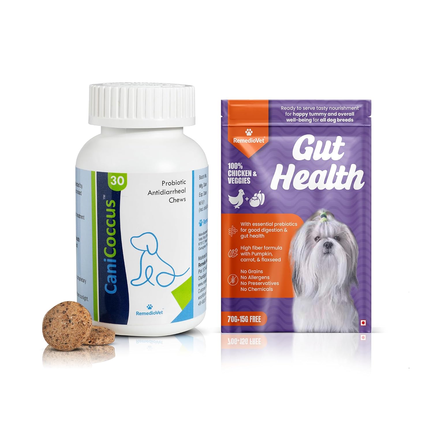 Combo Pack Hip & Joint Gravy & Probiotic Chews for Dogs & Cats | Glucosamine, Chondroitin & Probiotics | Mobility, Digestion & Immune Support | Tasty Daily Supplement for Pets