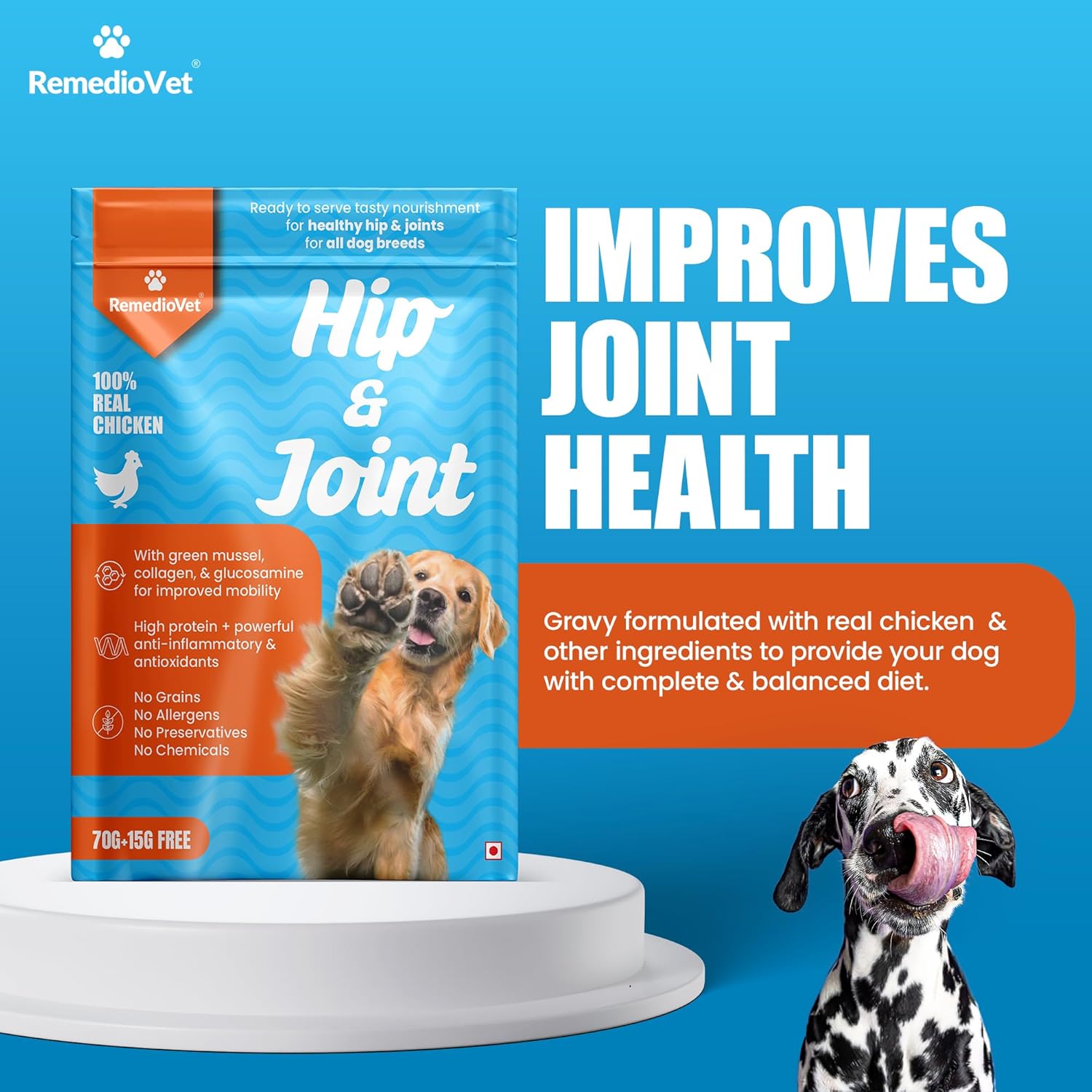 Combo Pack Hip & Joint Gravy & Fidoflex Joint Chews for Dogs & Cats | Glucosamine & Chondroitin Mobility Support | Helps Flexibility, Stiffness & Cartilage Health | Tasty Daily Supplement