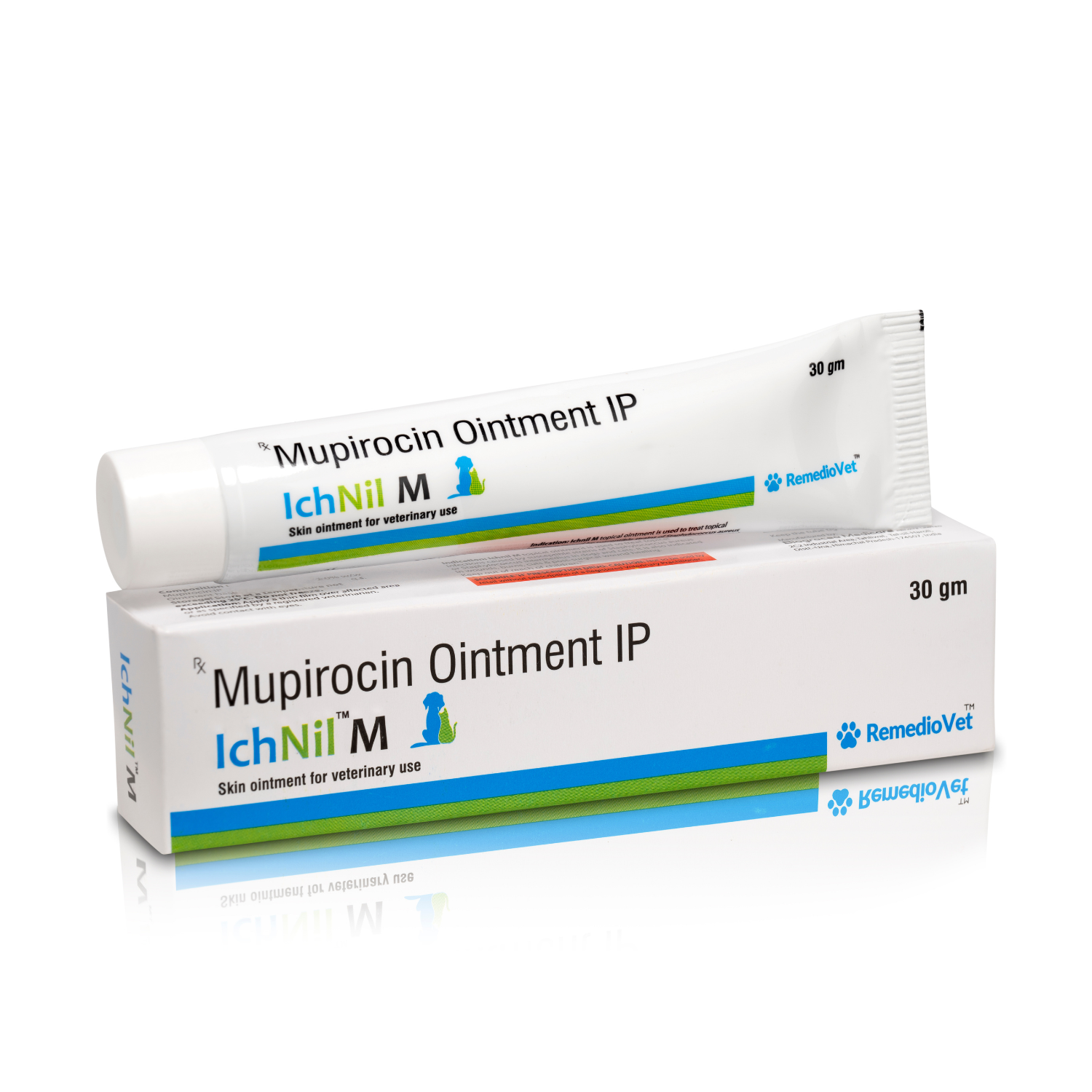 IchNil M Mupirocin 2% Veterinary Skin Ointment for Dogs & Cats – 30g | RemedioVet